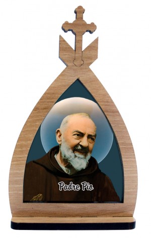 CAPELA PADRE PIO DE PIETRELCINA 9CM