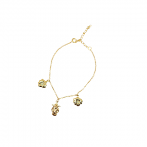 PULSEIRA FLORES -  JESUS DAS SANTAS CHAGAS - SEMIJOIA