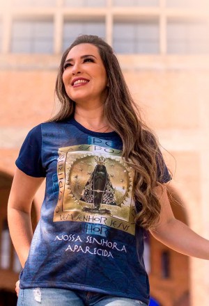 CAMISETA FEMININA NOSSA SENHORA APARECIDA  - P