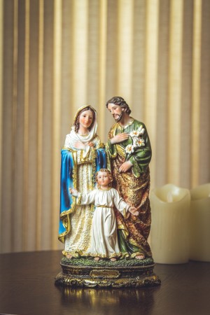 IMAGEM SAGRADA FAMÍLIA 30CM - RESINA