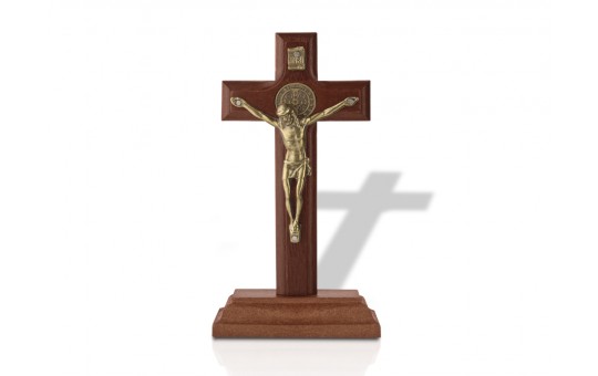 CRUCIFIXO 19 CM MESA E PAREDE