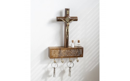 PORTA-CHAVES CRUCIFIXO 