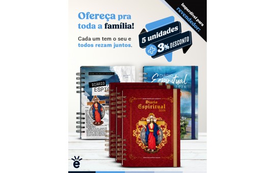 DIÁRIO ESPIRITUAL 2026 - 5 UNIDADES 
