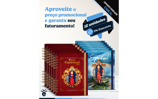 DIÁRIO ESPIRITUAL 2026 - 12 UNIDADES 