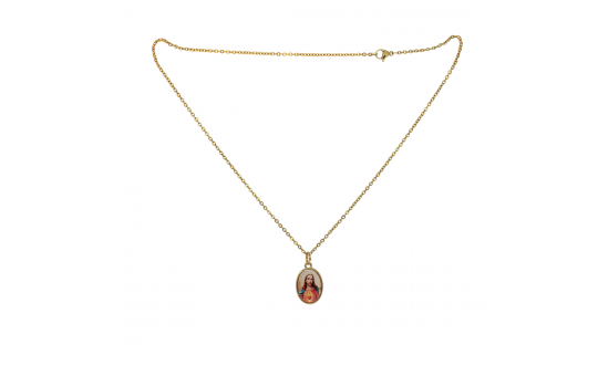 COLAR SAGRADO CORAÇÃO - DOURADO