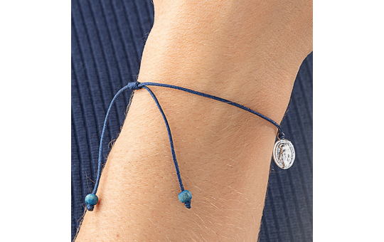 PULSEIRA NOSSA SENHORA DAS GRAÇAS - FIO AZUL 