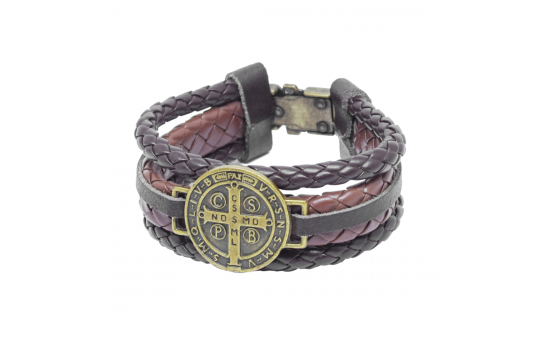 PULSEIRA COURO MARROM - SÃO BENTO