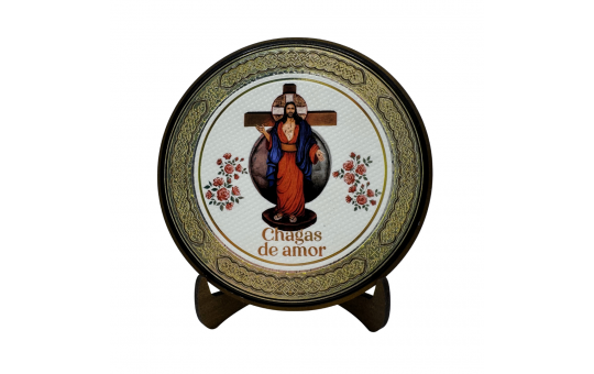 ADORNO MESA CHAGAS DE AMOR  JESUS DAS SANTAS CHAGAS