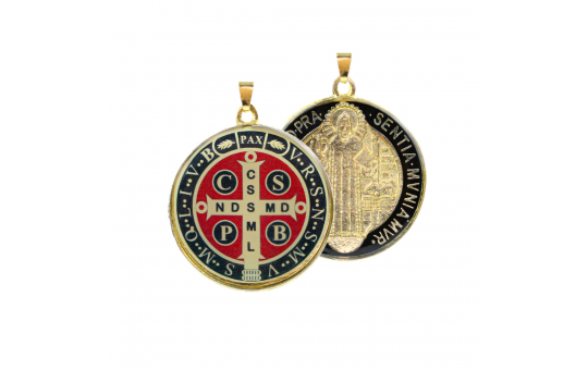MEDALHA  SÃO BENTO COLORIDA