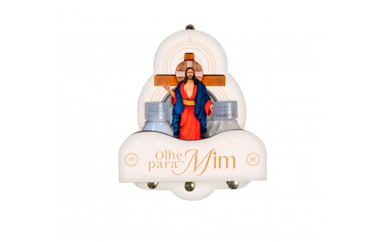 PORTA-CHAVES COM CONJUNTO SACRAMENTAL -  JESUS  DAS SANTAS CHAGAS