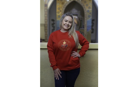 MOLETOM UNISSEX SAGRADO CORAÇÃO - VERMELHO - GG