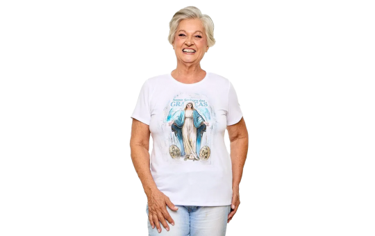 BABY LOOK BRANCA - N.S DAS GRAÇAS - P