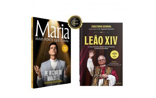 KIT LIVRO MARIA MAIS FORTE QUE O MAL + LIVRO LEÃO XIV