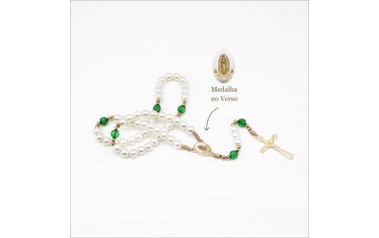TERÇO PEROLA - NOSSA SENHORA DE GUADALUPE
