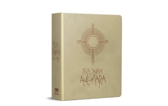 BÍBLIA SAGRADA AVE MARIA - CAPA EUCARISTIA - LETRA MÉDIA