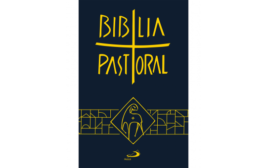 BÍBLIA SAGRADA PASTORAL  - AZUL (BOLSO) CAPA CRISTAL