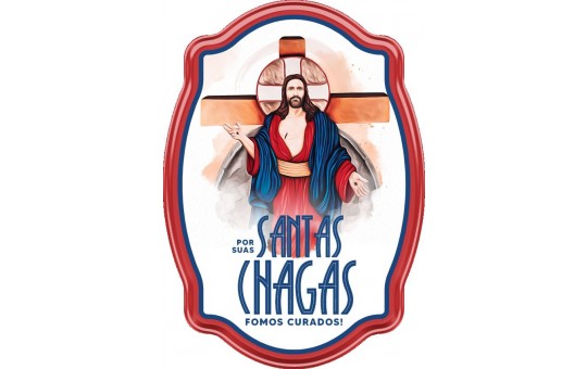 ADESIVO JESUS DAS SANTAS CHAGAS 