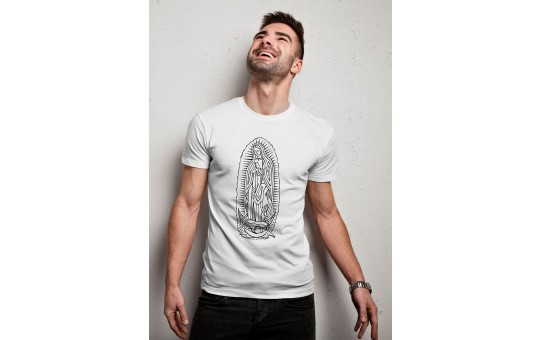 CAMISETA MASC NOSSA SRA DE GUADALUPE BRANCA- G
