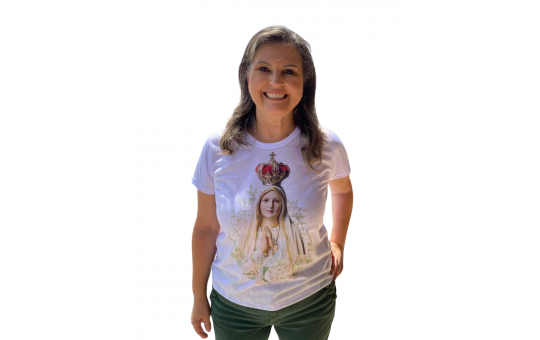 CAMISETA N.S DE FÁTIMA - BRANCA - M