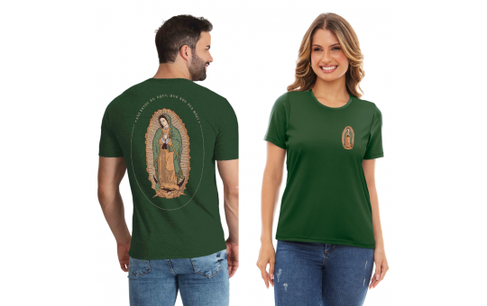 CAMISETA UNISSEX NOSSA SENHORA DE GUADALUPE - P VERDE