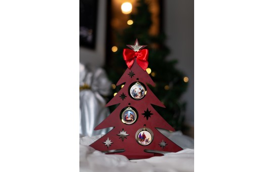 ÁRVORE NATALINA 30 CM - VERMELHA