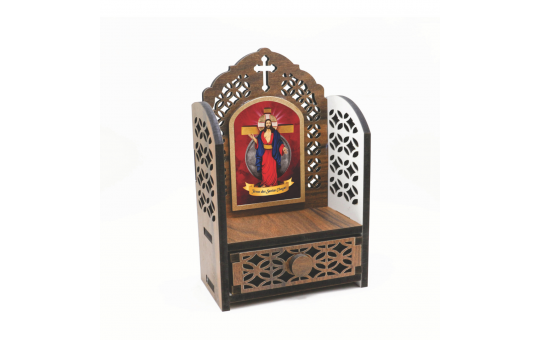 CAPELA ORATÓRIO COM GAVETA - JESUS DAS SANTAS CHAGAS 