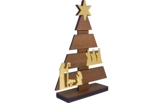 ENFEITE DE MESA - ÁRVORE DE NATAL 12,5 cm