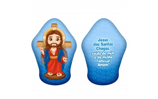 ALMOFADINHA JESUS DAS SANTAS CHAGAS BABY