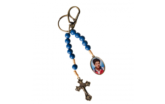CHAVEIRO DEZENA - SÃO CARLO ACUTIS - AZUL