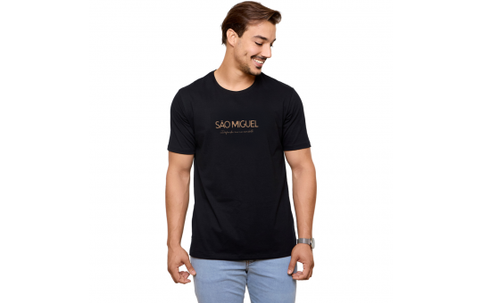 CAMISETA UNISSEX SÃO MIGUEL - PRETA - M